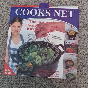 🌷COOKS NET - Metal Flexible Essential Kitchen Helper Strainer Basket - New